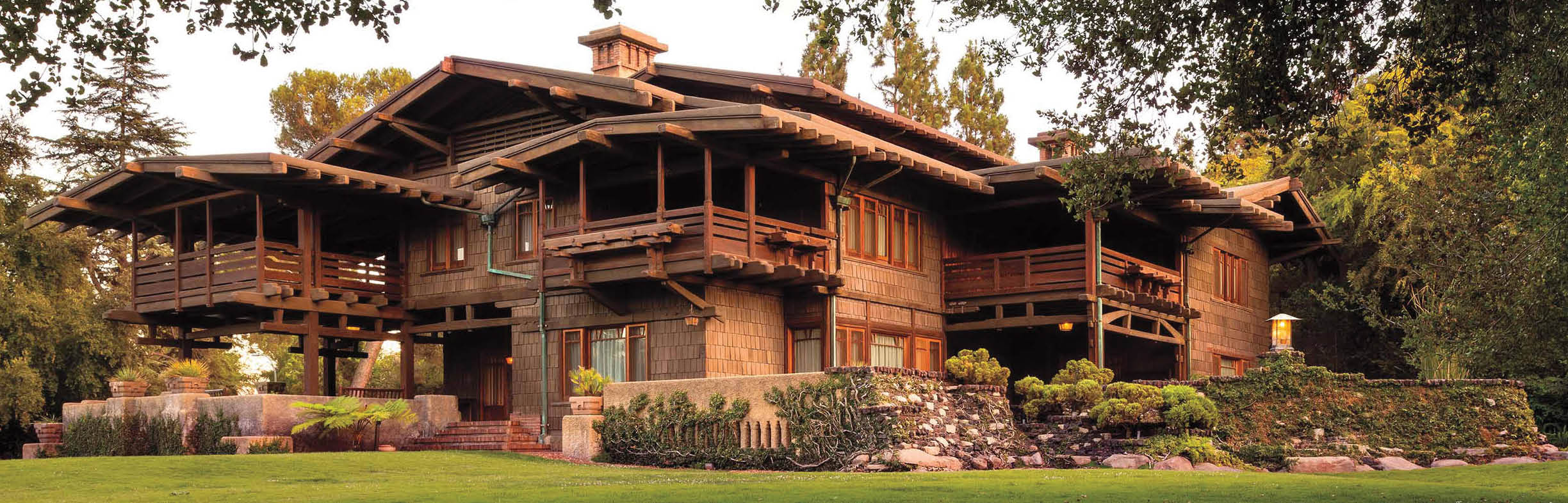 NW Exterior. The Gamble House.