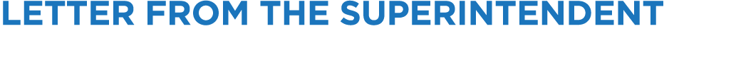 Letter from the Superintendent 