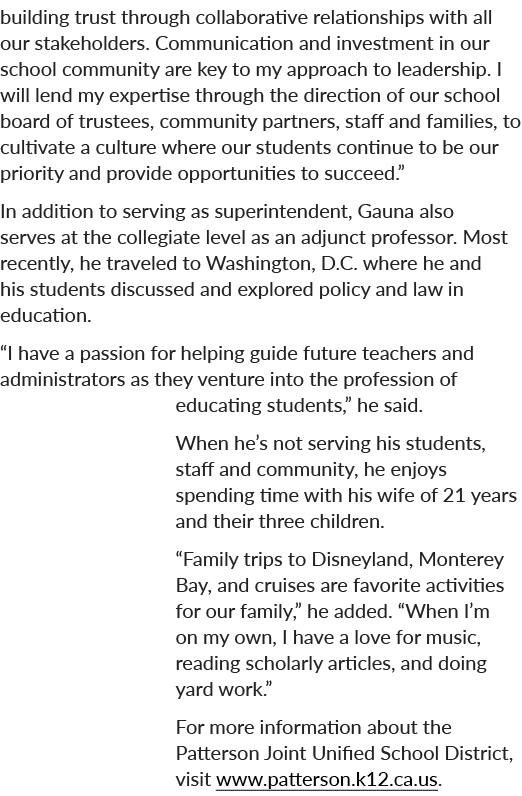 building trust through collaborative relationships with all our stakeholders. Communication and investment in our sch...