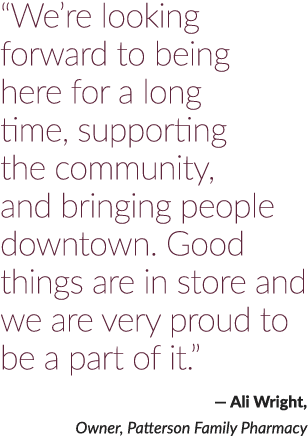 “We’re looking forward to being here for a long time, supporting the community, and bringing people downtown. Good th...