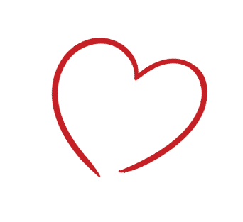 Black heart shape isolated on white background. Vector illustration