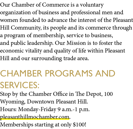 Our Chamber of Commerce is a voluntary organization of business and professional men and women founded to advance the...