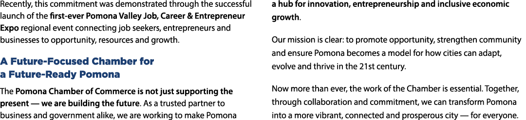 Recently, this commitment was demonstrated through the successful launch of the first ever Pomona Valley Job, Career ...