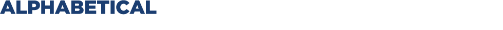 ALPHABETICAL