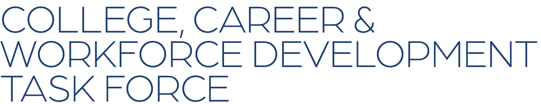 college, career & workforce development task force