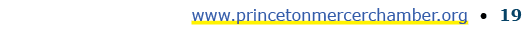 www.princetonmercerchamber.org • 19