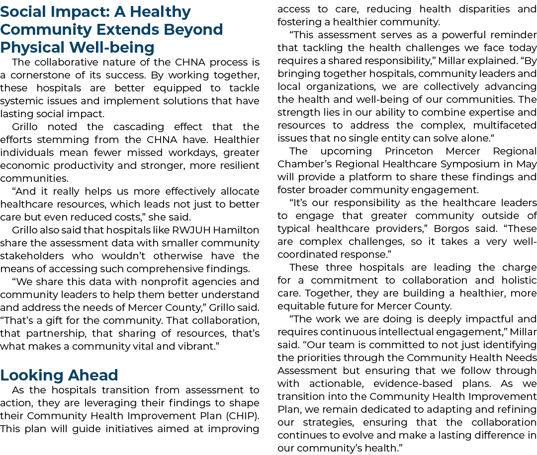 Social Impact: A Healthy Community Extends Beyond Physical Well being The collaborative nature of the CHNA process is...