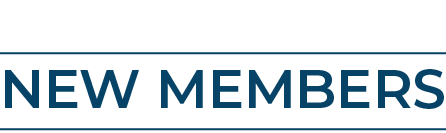 NEW MEMBERS