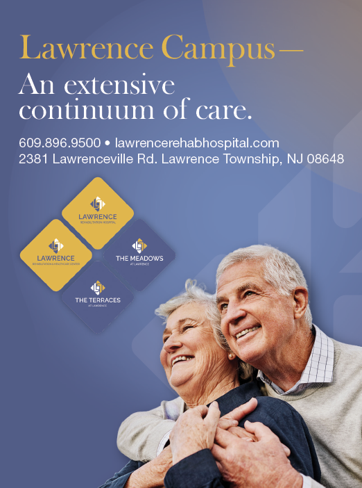 An advertisement for Lawrenceville Campus featuring a man and woman hugging. AI generated content