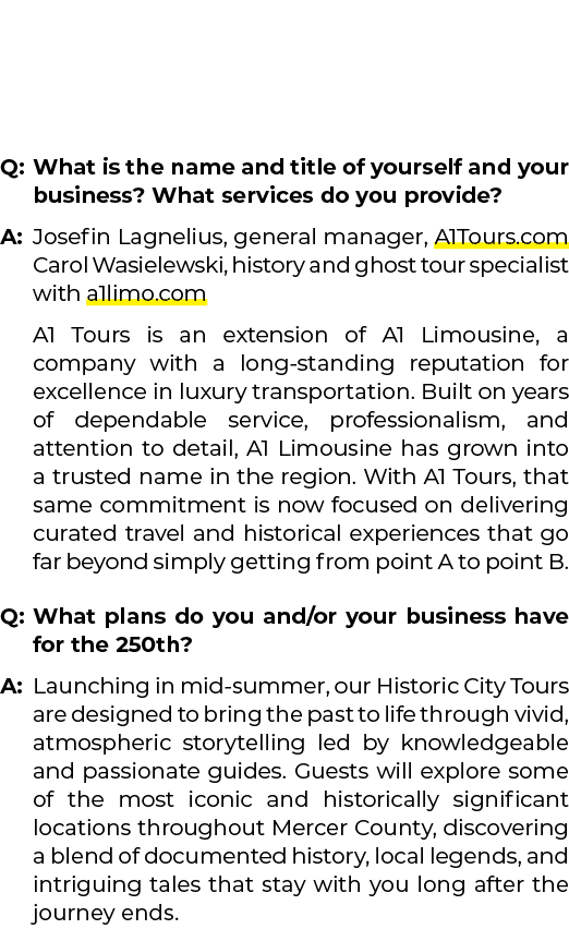 Q: What is the name and title of yourself and your business? What services do you provide? A: Josefin Lagnelius, gene...
