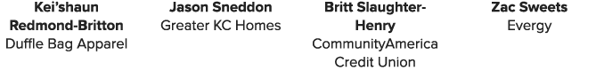 Kei’shaun Redmond Britton Duffle Bag Apparel Jason Sneddon Greater KC Homes Britt Slaughter Henry CommunityAmerica Cr...