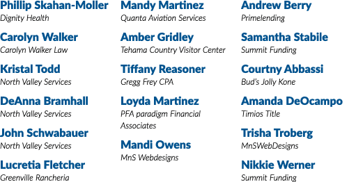  Phillip Skahan-Moller Dignity Health Carolyn Walker Carolyn Walker Law Kristal Todd North Valley Services DeAnna Bra   