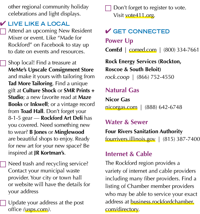other regional community holiday celebrations and light displays. ✔ Live Like a Local ￼ Attend an upcoming New Reside...