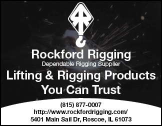 A sign that says Rockford Rigging Inc. AI generated content