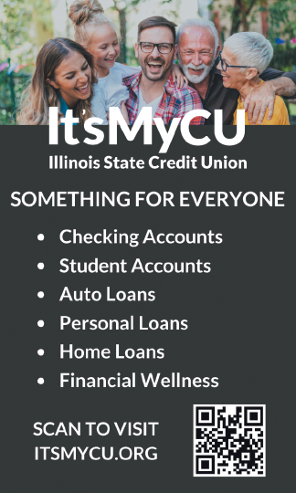 A white sign with black letters that reads “6RCB1016 ILLINOIS STATE CREDIT UNION 2X2 3/7 22X3 3/7". AI generated content