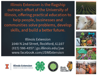 A sign for the University of Illinois Extension in Winnebago County. AI generated content