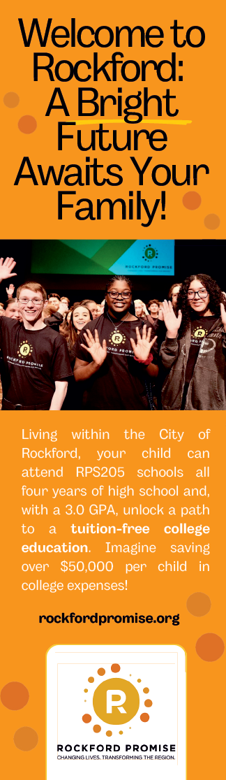 A sign that says Rockford Printers 2 7/8“ x 1 1/8". AI generated content