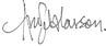 A handwritten signature in cursive writing. Description generated by AI