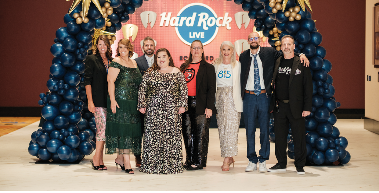 Annual GRCC dinner 815 Rockin' Eve at the Hard Rock Live event center in Rockford IL. Photo by Mindy Joy Photography.