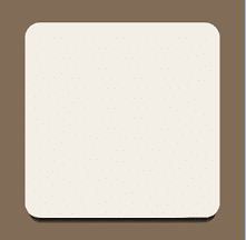 A square white object with a brown border. AI generated content