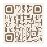 A barcode with a square in the middle. Description generated by AI