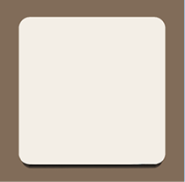 A square white object with a brown border. AI generated content
