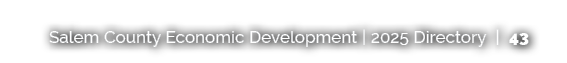 Salem County Economic Development | 2025 Directory | 43