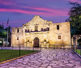 The Alamo in San Antonio, Texas, USA.