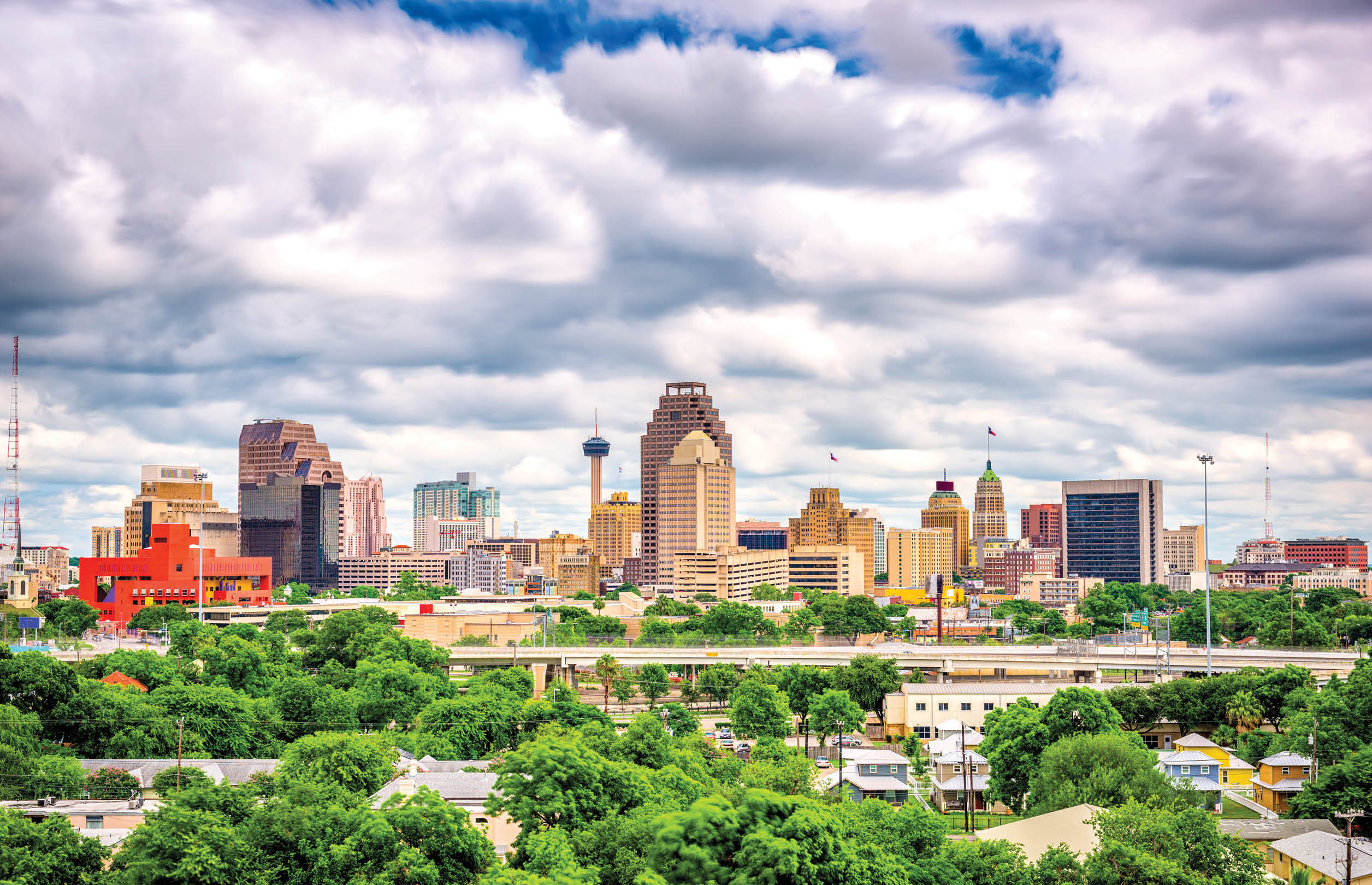 San Antonio, Texas, USA downtown cityscape.