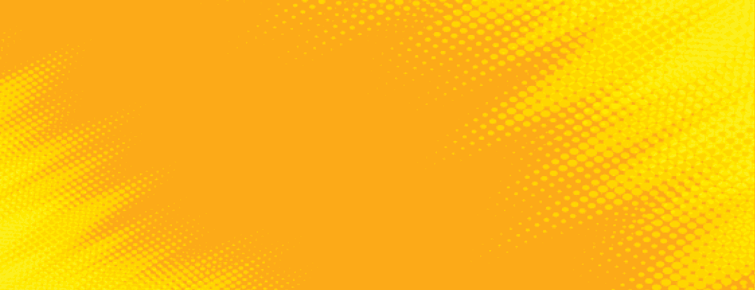 bright yellow banner with halftone effect 