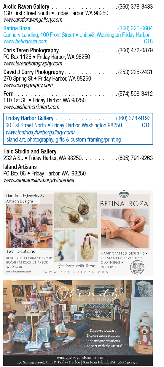 A flyer for a gallery with a phone number and website. Description generated by AI