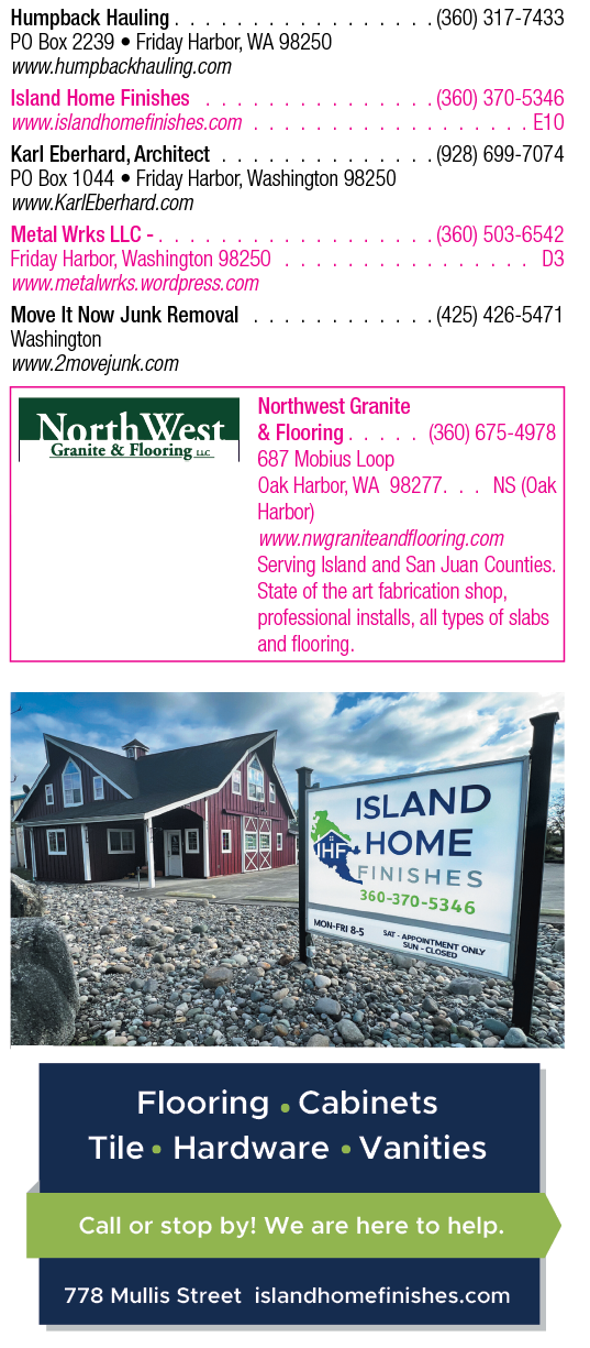 A sign for Northwest & Seattle Hardware & Flooring Cabinets. Description generated by AI