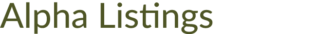 Alpha Listings