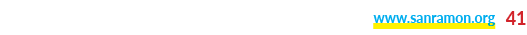 www.sanramon.org 41