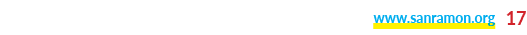 www.sanramon.org 17
