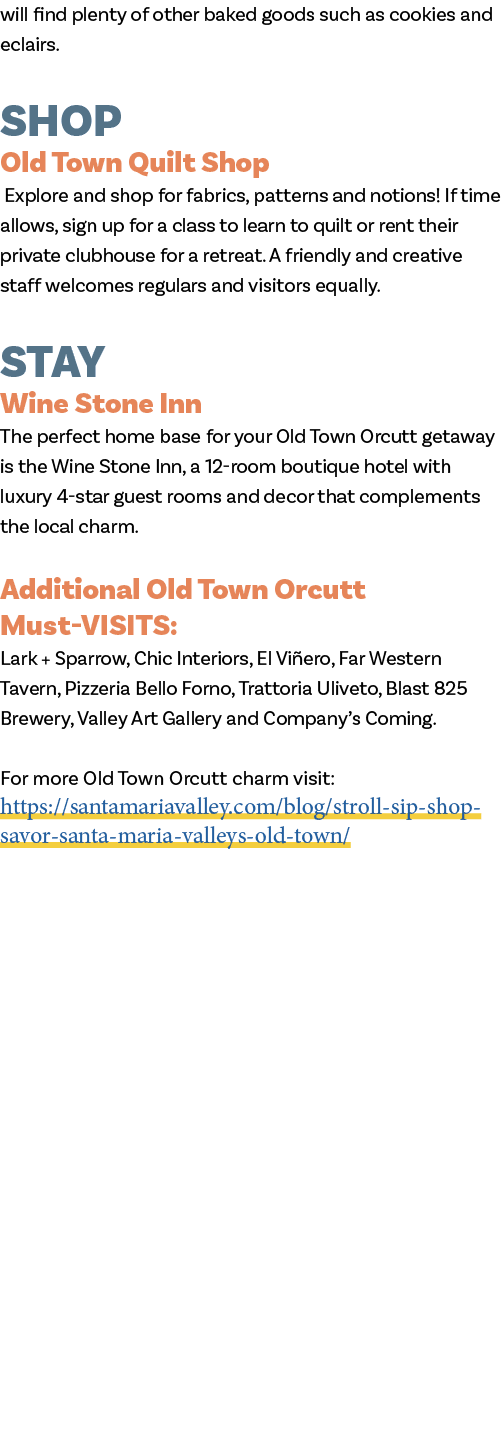 will find plenty of other baked goods such as cookies and eclairs. SHOP Old Town Quilt Shop Explore and shop for fabr...