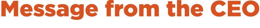 Message from the CEO