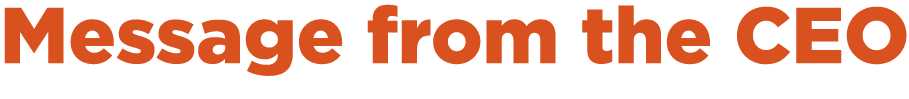 Message from the CEO