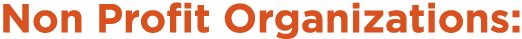 Non Profit Organizations: