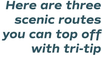  Here are three scenic routes you can top off with tri-tip