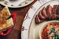 Image of tri-tip meal made at the Far Western Tavern located near Santa Maria Valley in Orcutt, California 