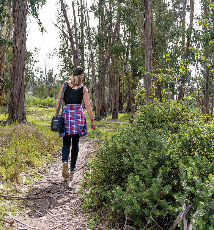 Image of woman hiking for the Outbound Collective website to promote the Santa Maria Valley, in Santa Maria, California 