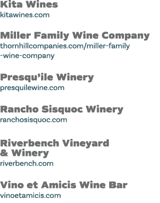 Kita Wines kitawines com Miller Family Wine Company thornhillcompanies com miller-family -wine-company Presqu ile Win   