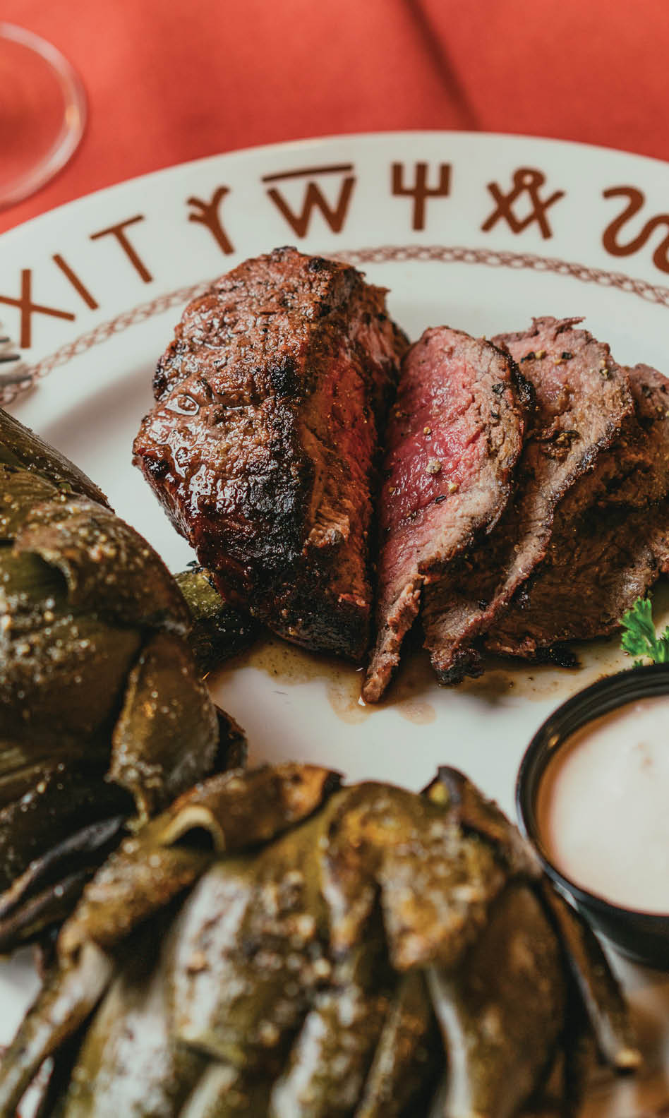 Image of prepared tri-tip meal at the Hitching Post located near Santa Maria Valley in Casmalia, California 