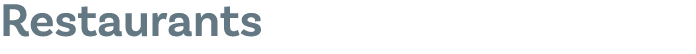 Restaurants