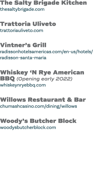 The Salty Brigade Kitchen thesaltybrigade com Trattoria Uliveto trattoriauliveto com Vintner s Grill radissonhotelsam   