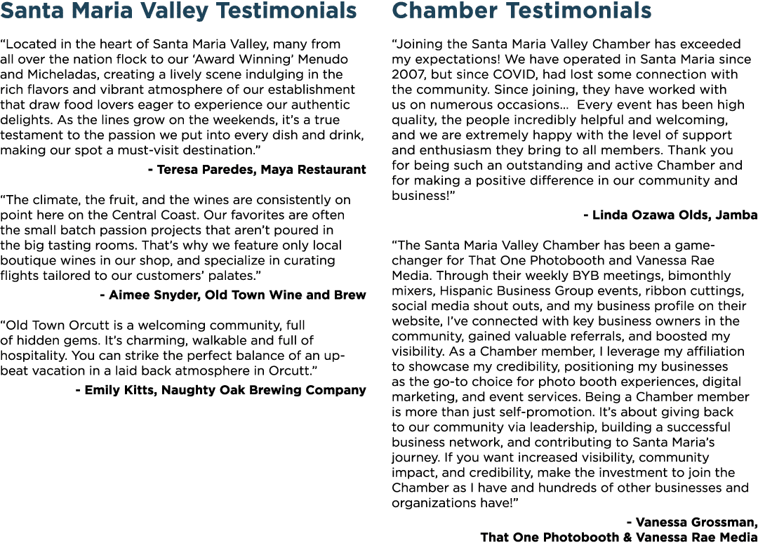 Santa Maria Valley Testimonials “Located in the heart of Santa Maria Valley, many from all over the nation flock to o...