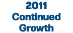 2011 Continued Growth