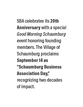 SBA celebrates its 20th Anniversary with a special Good Morning Schaumburg event honoring founding members. The Villa...