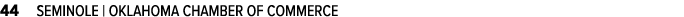 44 SEMINOLE | OKLAHOMA CHAMBER OF COMMERCE